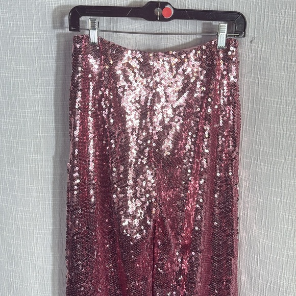 Sister Jane Recital Sequin Trousers Pink Size L Party, Holiday, Statement Pants - Picture 7 of 11